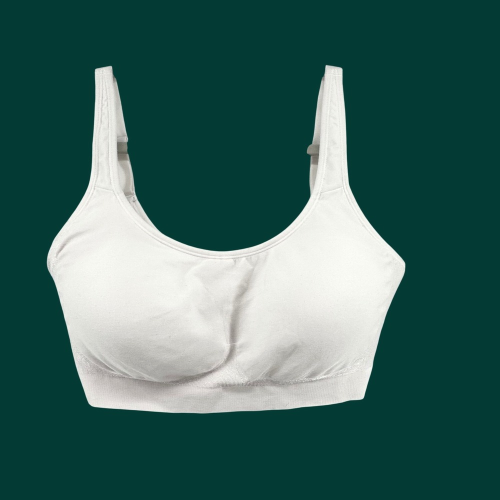 Shapermint Essentials Scoop Neck Bra Womens XL White